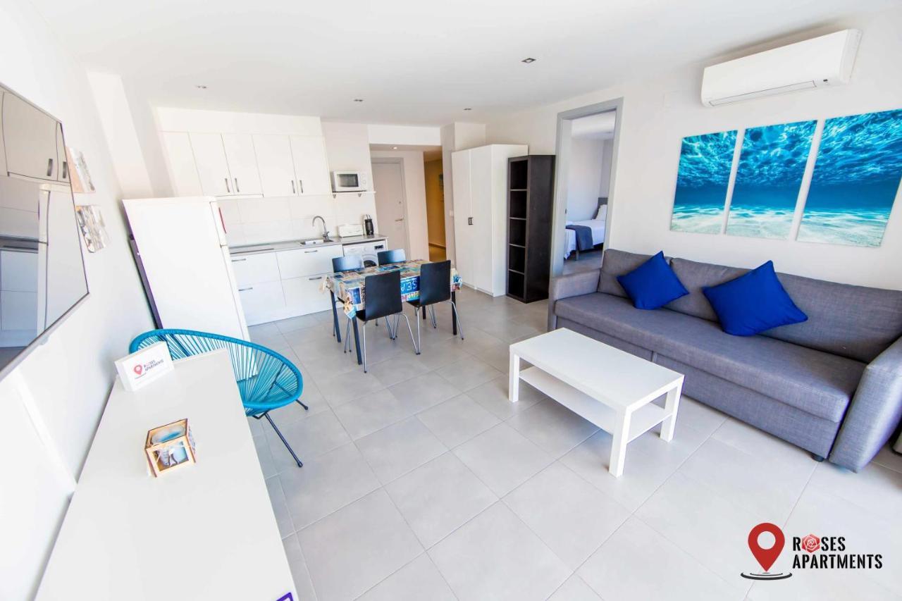 Roses Apartments Ocean 2 Habitaciones Vista Mar Lateral Exterior foto